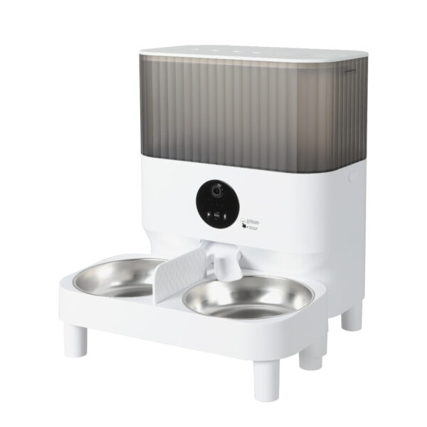 7L Auto Pet Feeder Automatic Camera White