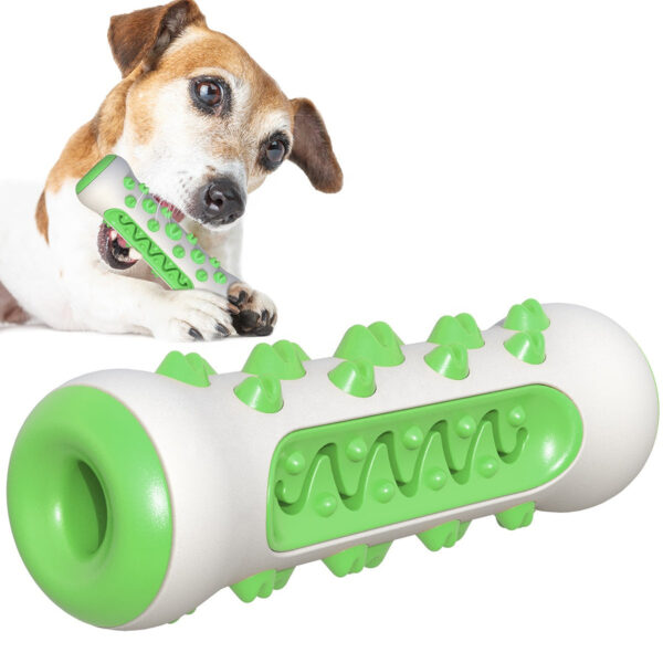 Green Dog Toothbrush Bone Toy