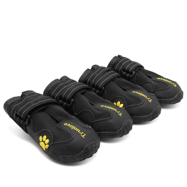 Outdoor Adventure Dog Shoes - Black  Size 4