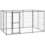 Outdoor Dog Kennel Steel 7.26 m²