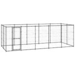 Outdoor Dog Kennel Steel 12.1 m²