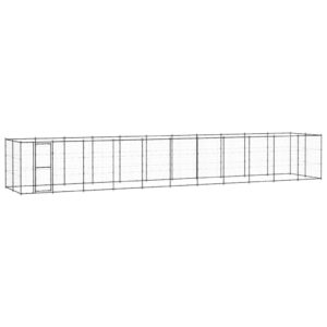 Outdoor Dog Kennel Steel 26.62 m²