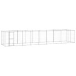 Outdoor Dog Kennel Galvanised Steel 21.78 m²