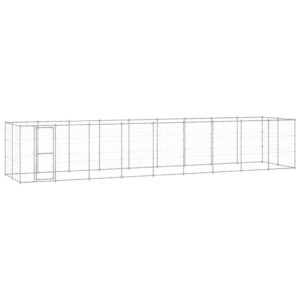 Outdoor Dog Kennel Galvanised Steel 21.78 m²