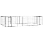 Outdoor Dog Kennel Steel 33.88 m²