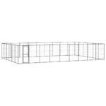 Outdoor Dog Kennel Steel 65.34 m²