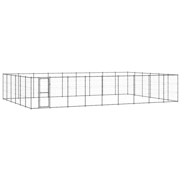 Outdoor Dog Kennel Steel 65.34 m²