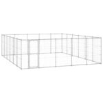 Outdoor Dog Kennel Galvanised Steel 36.3 m²