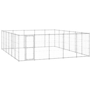 Outdoor Dog Kennel Galvanised Steel 36.3 m²