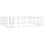 Outdoor Dog Kennel Galvanised Steel 50.82 m²