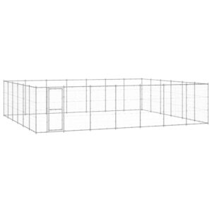 Outdoor Dog Kennel Galvanised Steel 50.82 m²