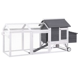 Chicken Coop Rabbit Hutch Extra Large Wooden Run Bunny Cage House Outdoor