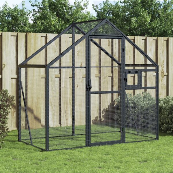 Large Aluminium Bird Aviary with Lockable Door and Ample Activity Space