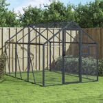 Large Aluminium Bird Aviary with Lockable Door and Ample Activity Space