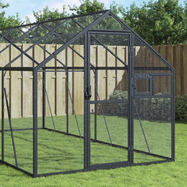 Large Aluminium Bird Aviary with Lockable Door and Ample Activity Space