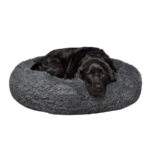 Calming Dog Bed Australian Made Washable Faux Fur Anti Anxiety Pet Bed 100 cm