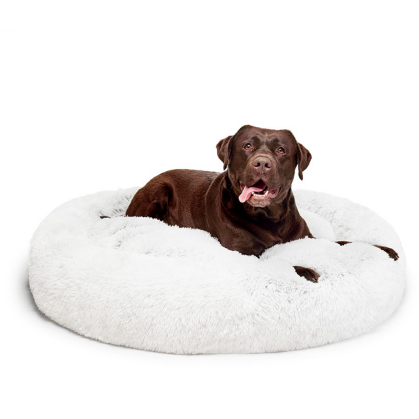 Calming Dog Bed Australian Made Vegan Faux Fur Machine Washable Anti Anxiety