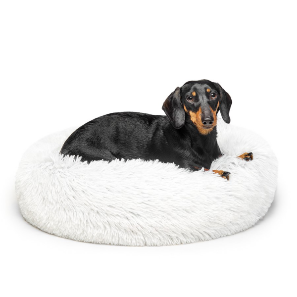 Calming Dog Bed Australian Made Vegan Faux Fur Anti Anxiety Pet Bed Small