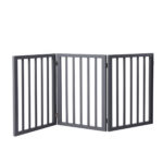 Wooden Pet Gate Dog Fence Retractable Grey 2000x 3MM