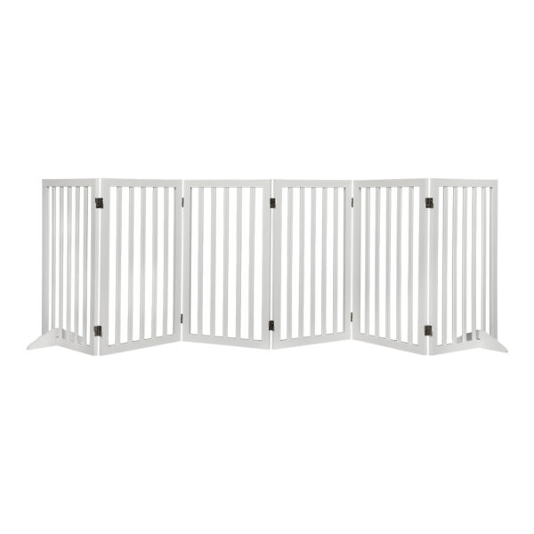 Wooden Pet Gate Dog Fence Safety White 10 Pack