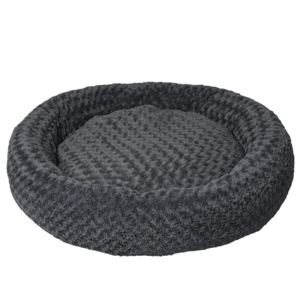 Calming Dog Bed Warm Soft Plush XL Dark Grey X-Large