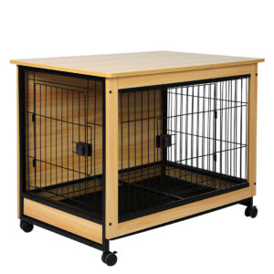 Wooden Wire Dog Kennel Side End M Medium