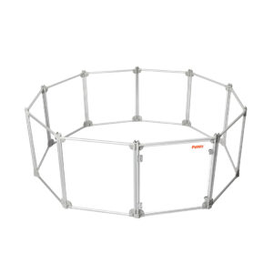 Pet Playpen Transparent Acrylic Clear Folding Dog Fence Kennel 10 Panel