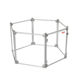 Pet Playpen Transparent Acrylic Clear Folding Dog Fence Kennel 6 Panel