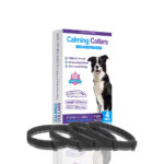 Calming Collars Dogs Adjustable Black 4 Pack Natural Stress Relief