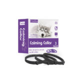 Calming Collars Dogs Adjustable Black 3 Pack Natural Stress Relief